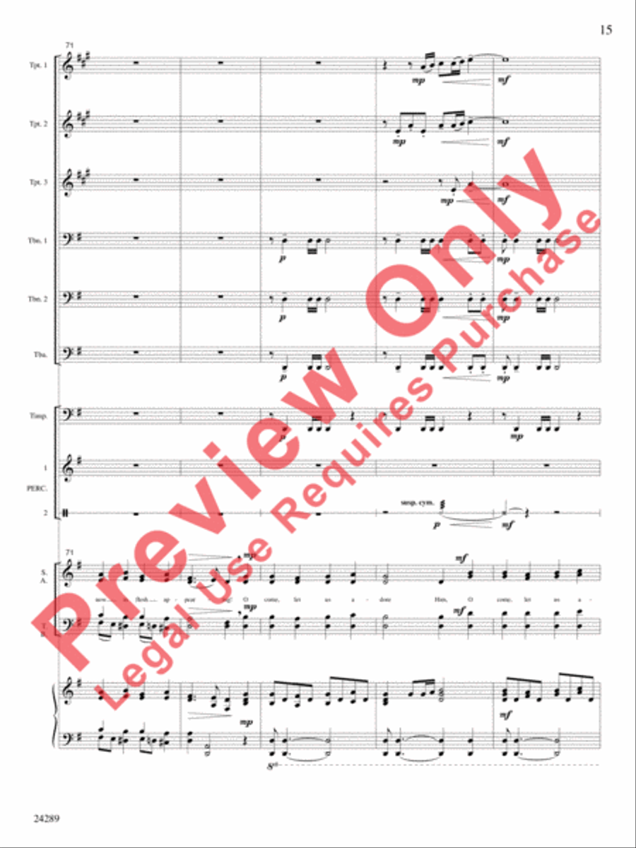 O Come, Let Us Adore Him O Come, Let Us Adore Him Choir scores gallery preview page 16