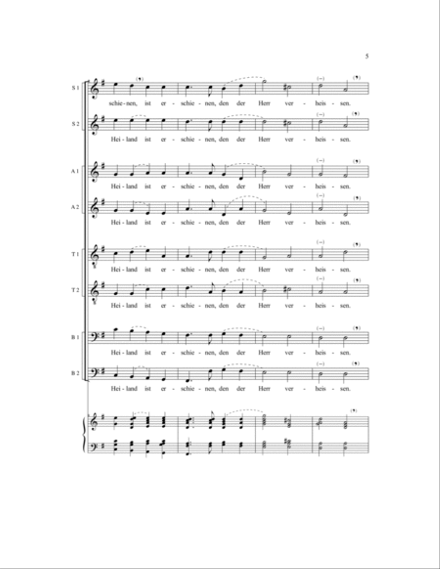 Frohlocket, ihr Volker auf Erden SSAATTBB scores gallery preview page 7