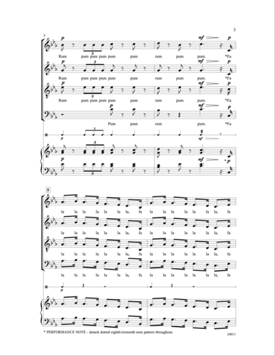 Nutcracker March (from The Nutcracker Suite) 4-Part scores gallery preview page 3