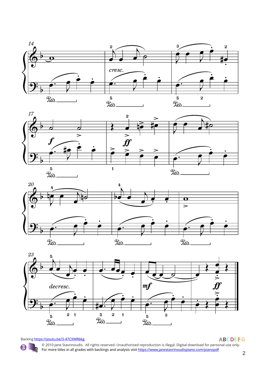 Tango in D minor Piano Method scores gallery preview page 2