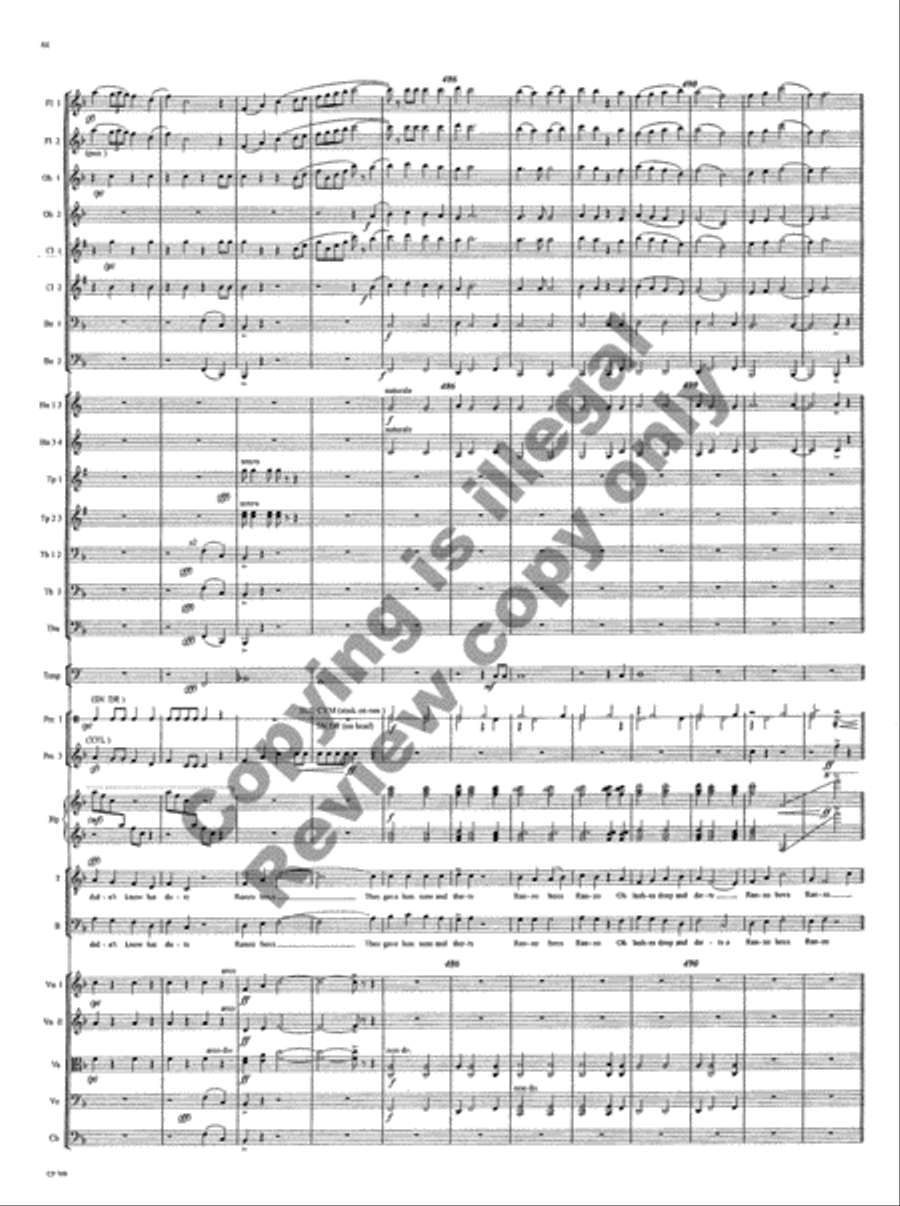 American Folk Song Suite (Orchestra Score) Choir scores gallery preview page 100