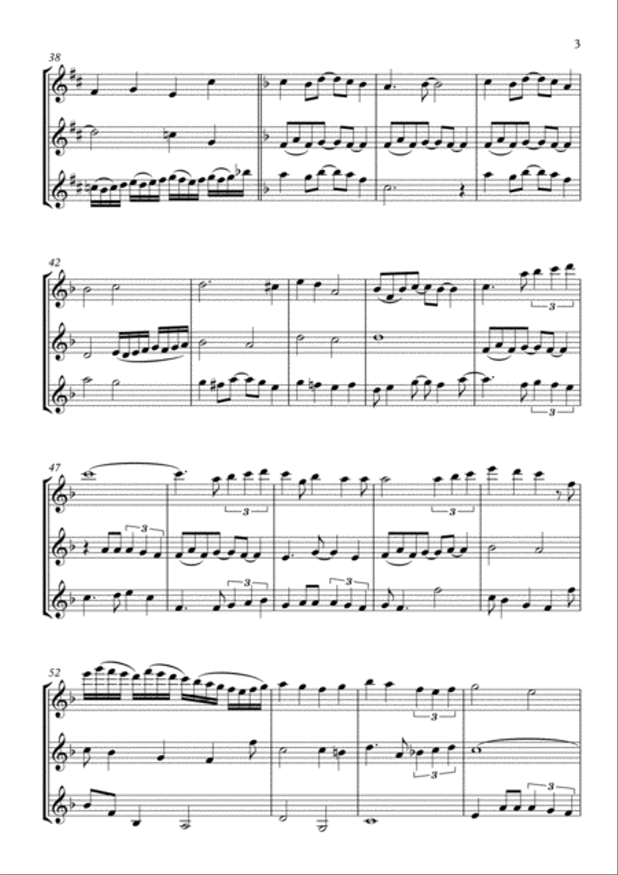 A Whole New World (from 'Aladdin') Woodwind Trio scores gallery preview page 3