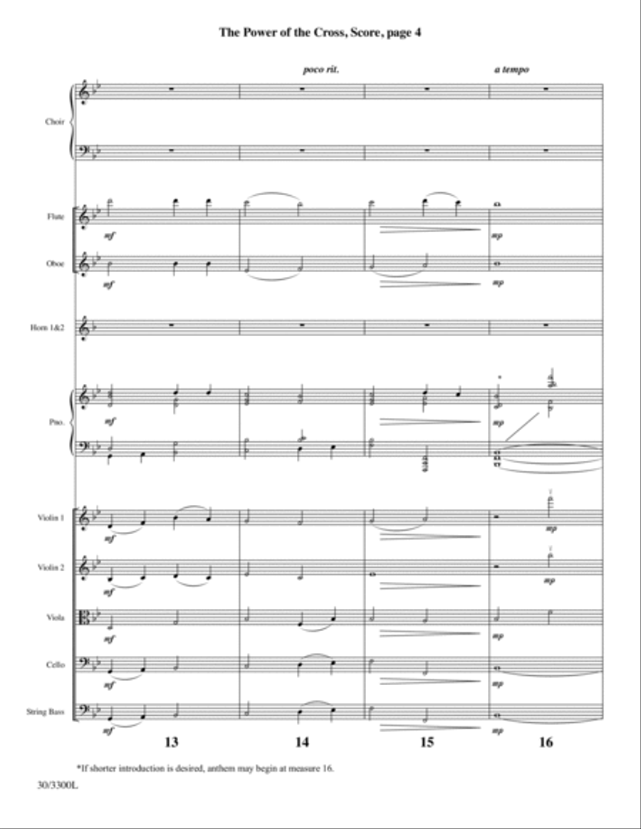 The Power of the Cross - Instrumental Ensemble Score and Parts image number null