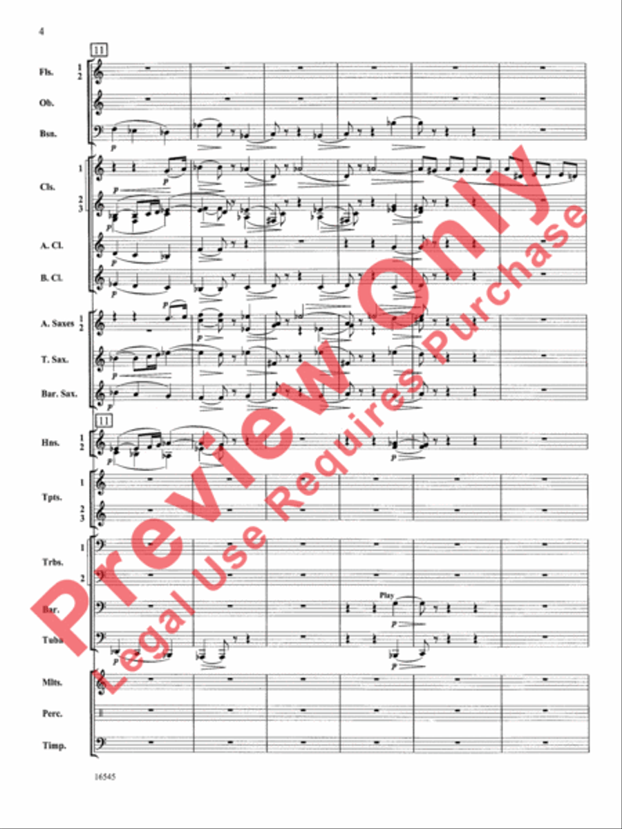 William Tell Overture Concert Band scores gallery preview page 5