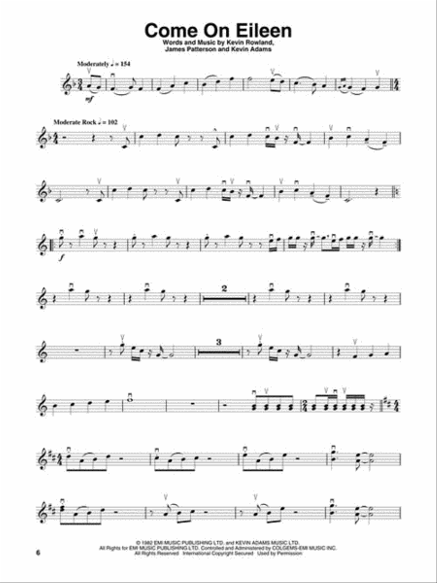 Popular Songs Violin scores gallery preview page 3
