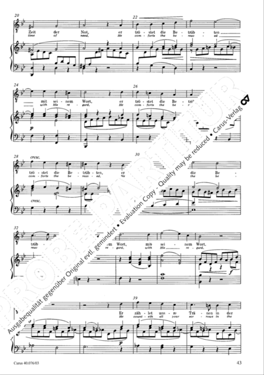 Hymn of Praise, MWV A 18 SSAATB scores gallery preview page 44