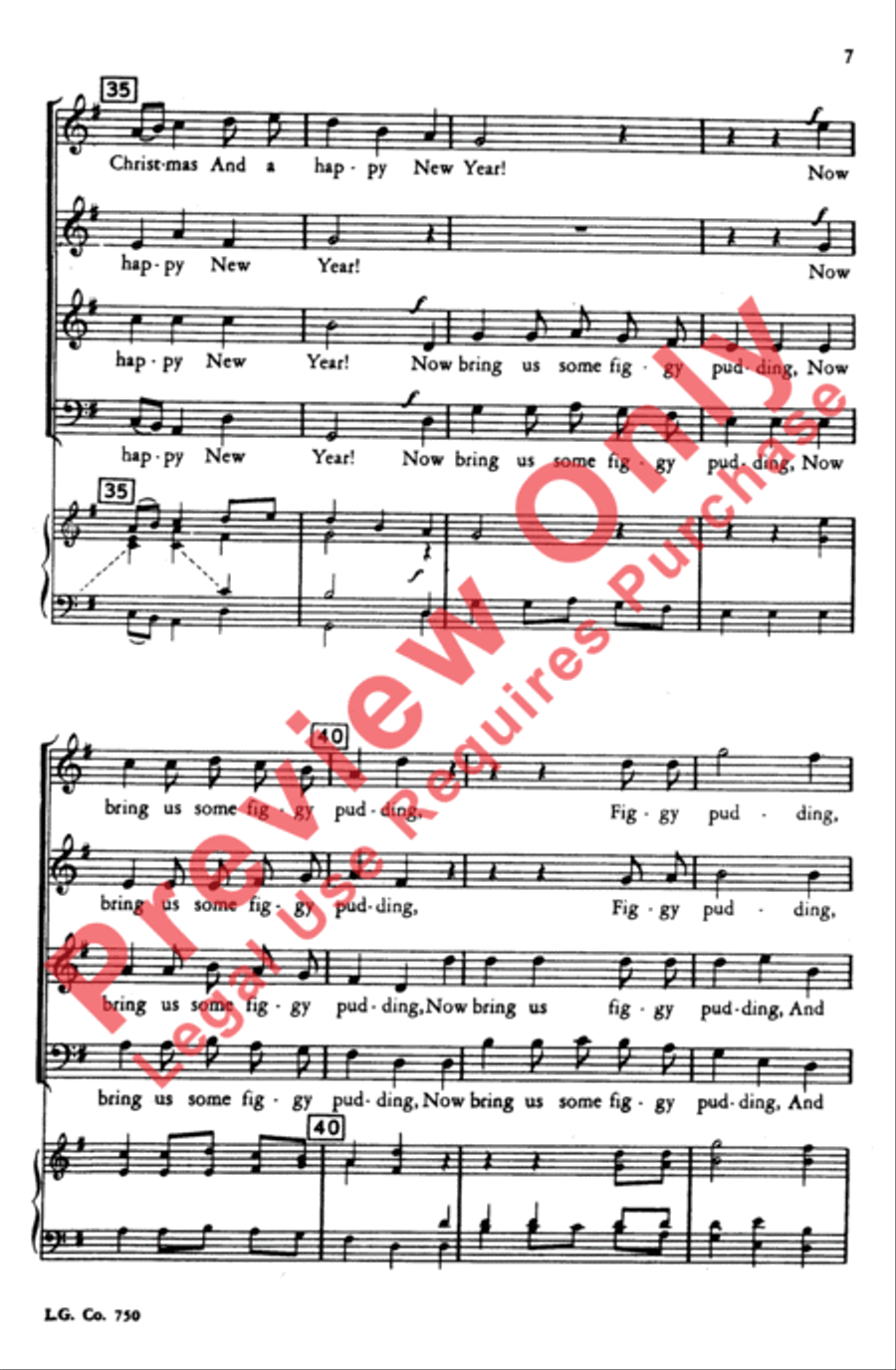 We Wish You a Merry Christmas We Wish You a Merry Christmas 4-Part scores gallery preview page 6