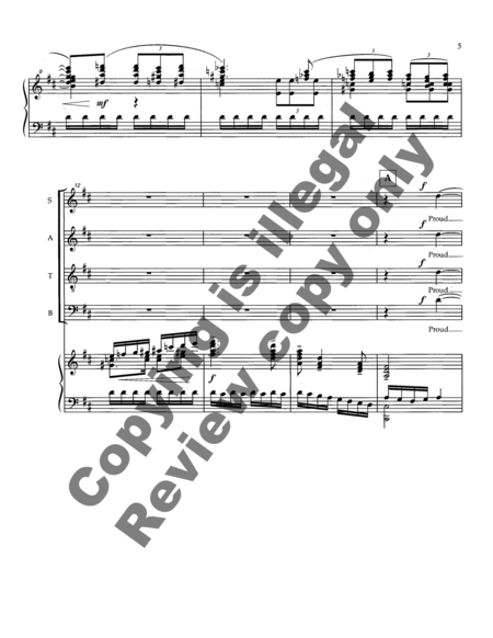 A Festival Song (Choral score) image number null