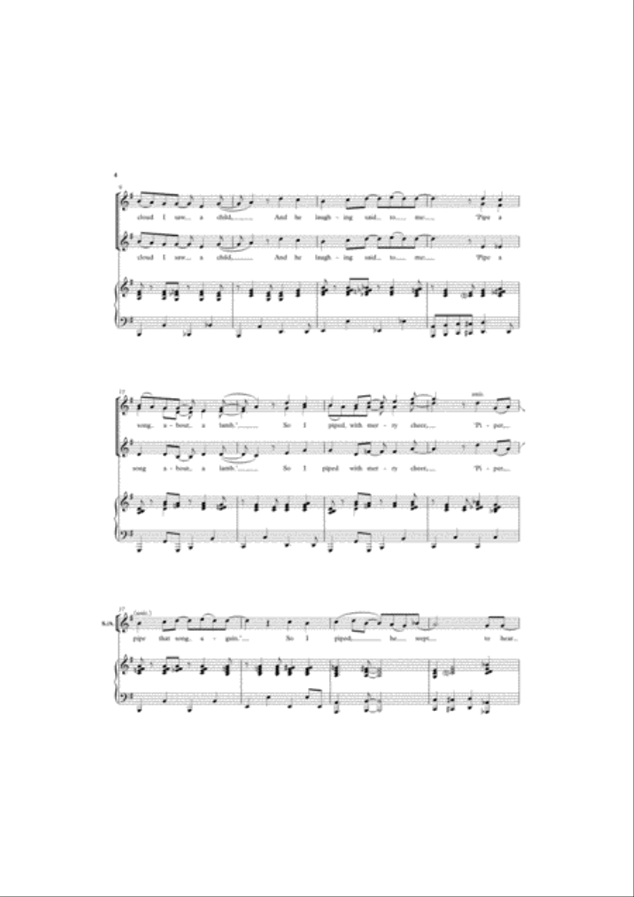 Jazz Songs of Innocence SSA scores gallery preview page 3