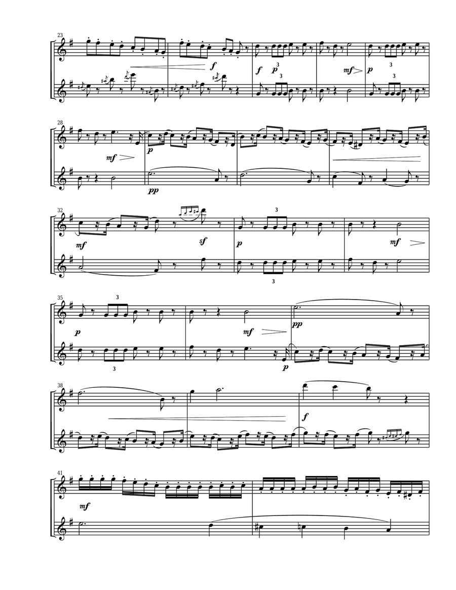 3 Pieces from The Nutcracker for Oboe Duet Woodwind Duet scores gallery preview page 2