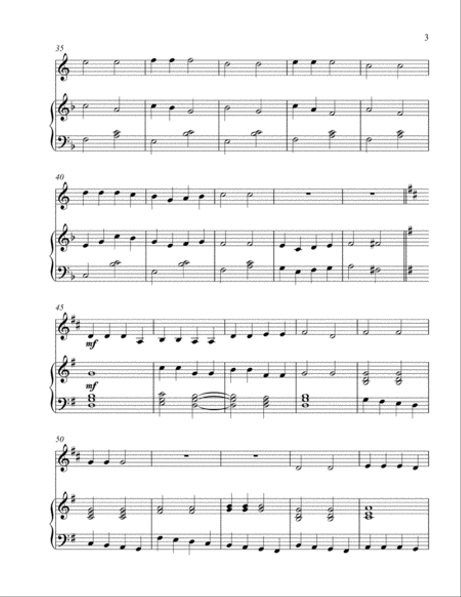 Children's Song Medley (treble F instrument solo) Horn scores gallery preview page 4
