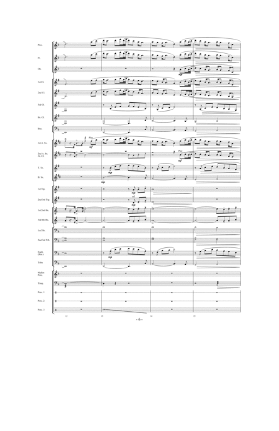 When The Tears Fell When The Tears Fell Concert Band scores gallery preview page 5