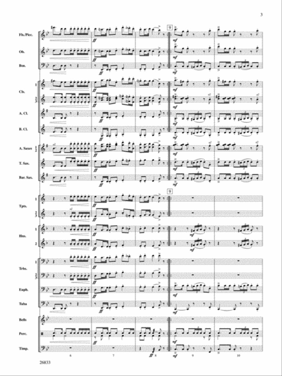 Military Polonaise Military Polonaise Concert Band scores gallery preview page 3
