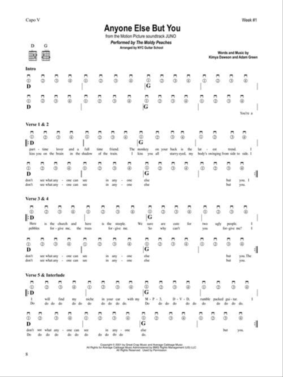 NYC Guitar School – Songs for Beginners Electric Guitar scores gallery preview page 7