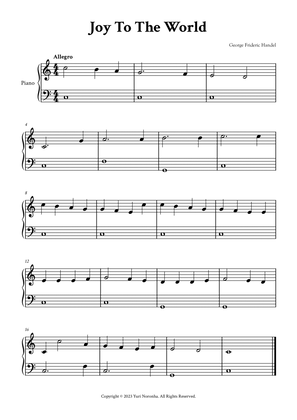 Joy To The World - Easy Piano (C Major)