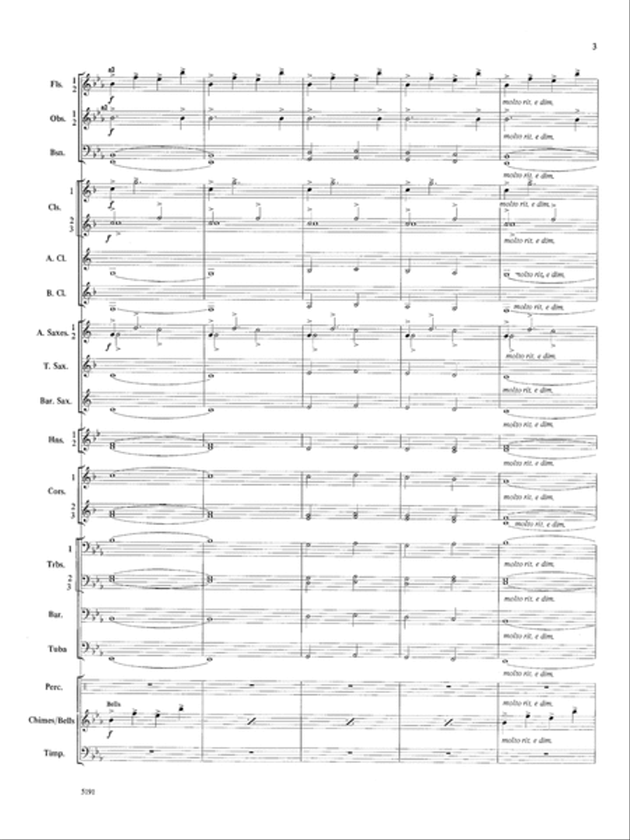 Wind Chimes: Score Wind Chimes: Score Concert Band scores gallery preview page 3