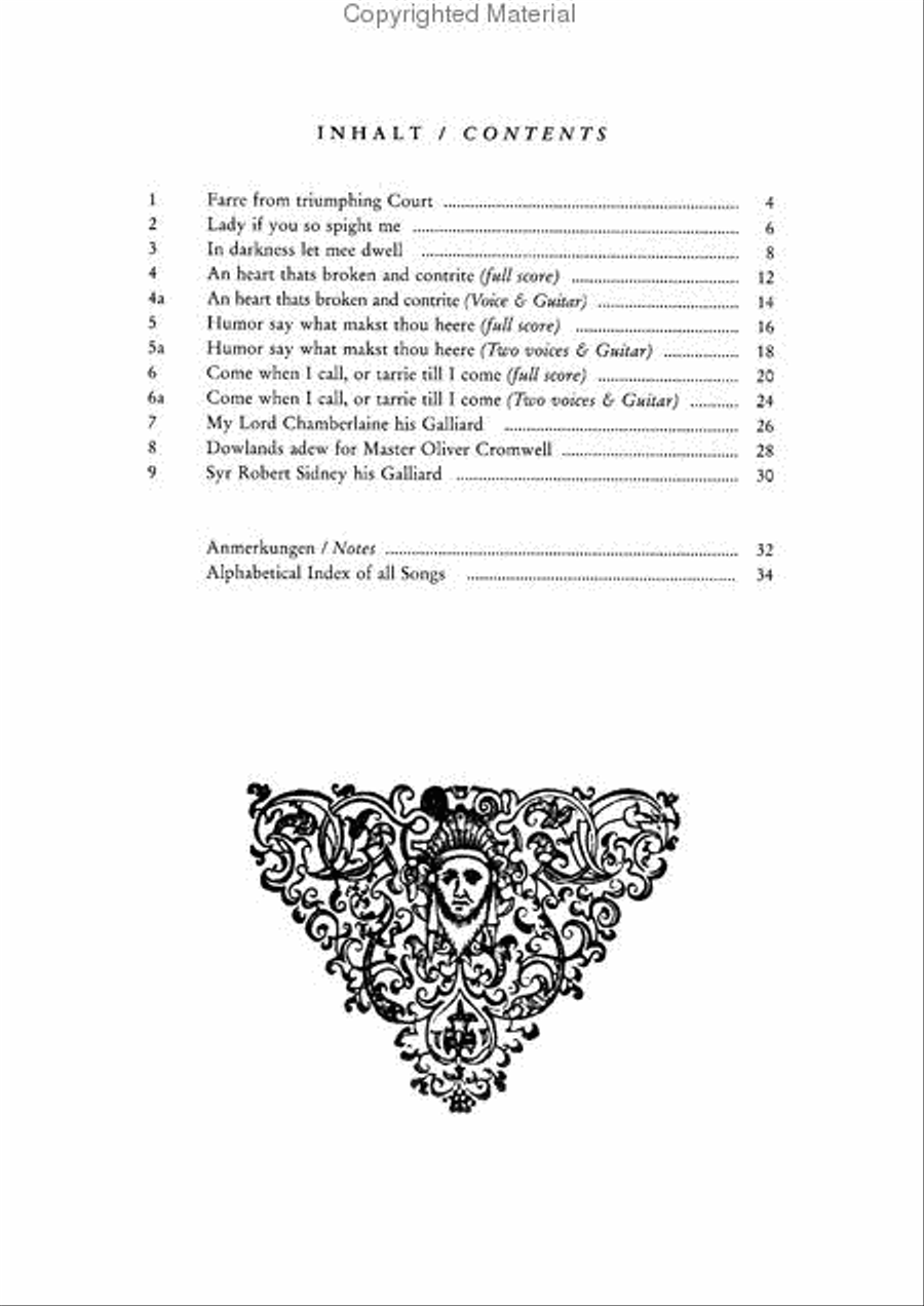 The Third Booke of Songs or Aires (Complete Lute Songs III) & Complete Lute Songs IV-Supplement Lute scores gallery preview page 4