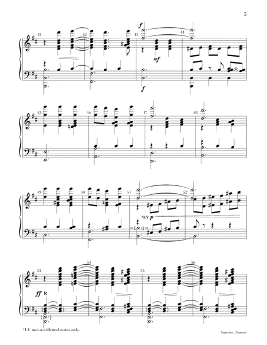 Sunrise, Sunset Handbell Choir scores gallery preview page 5