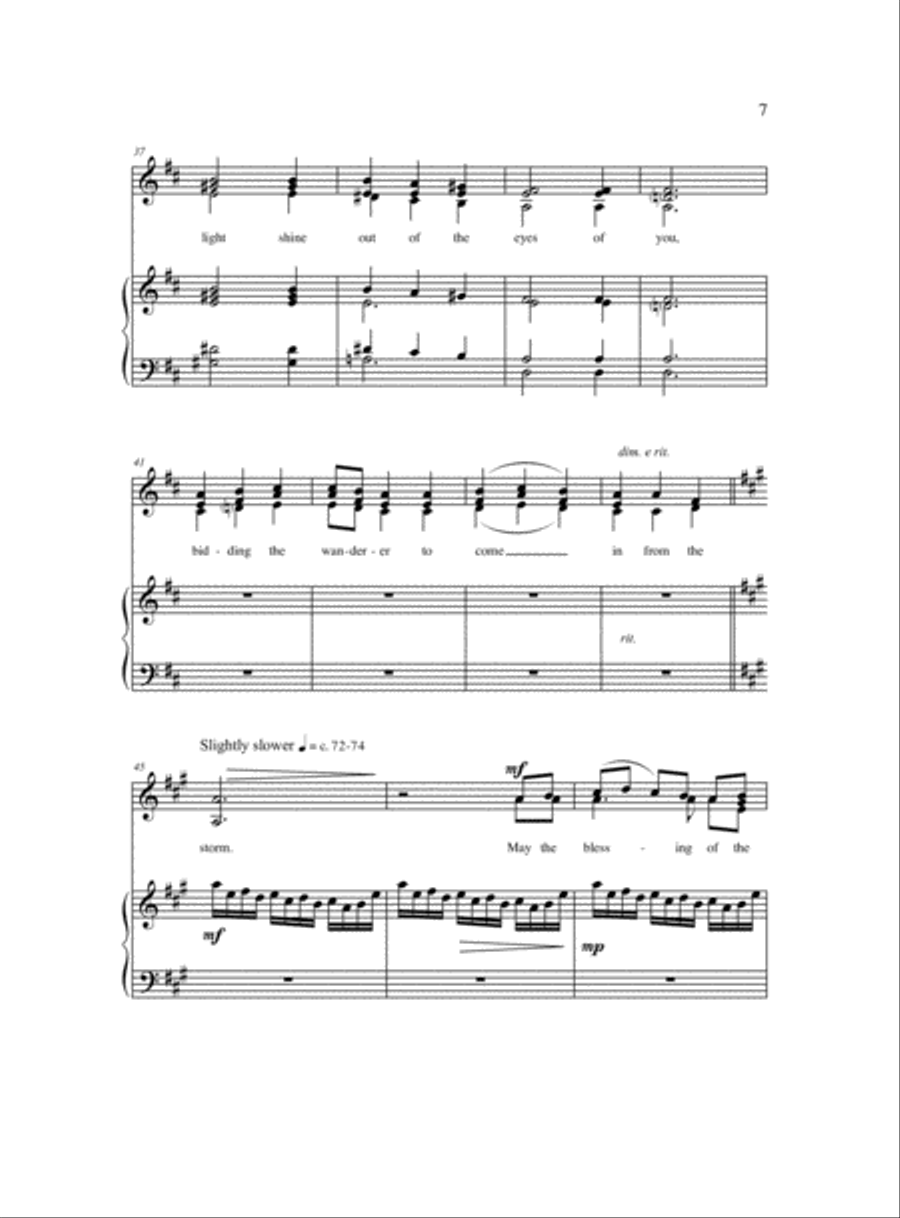 A Celtic Blessing of Light SSA scores gallery preview page 6
