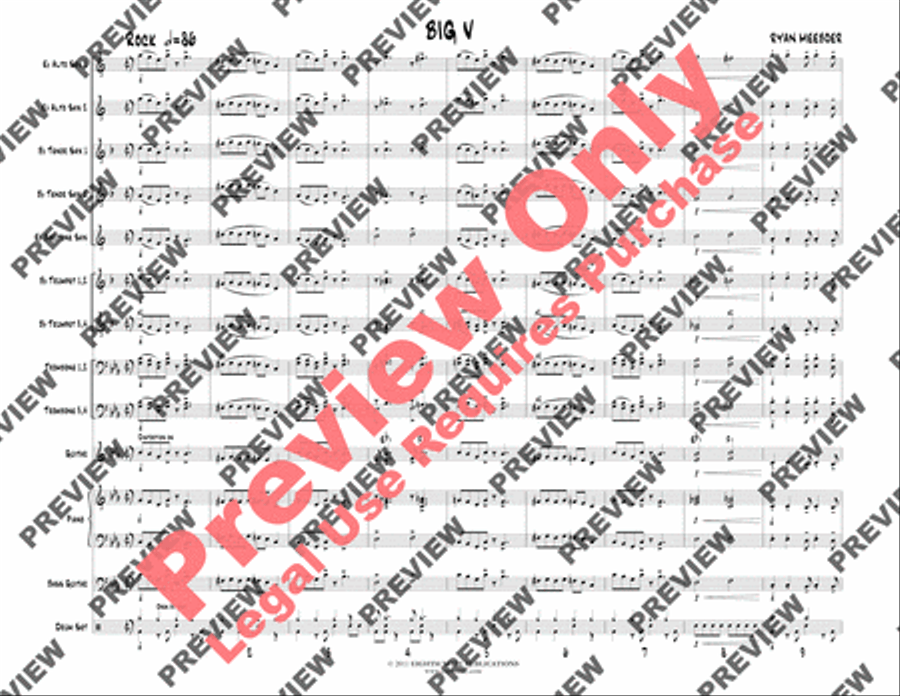 Big V Big V Jazz Ensemble scores gallery preview page 6