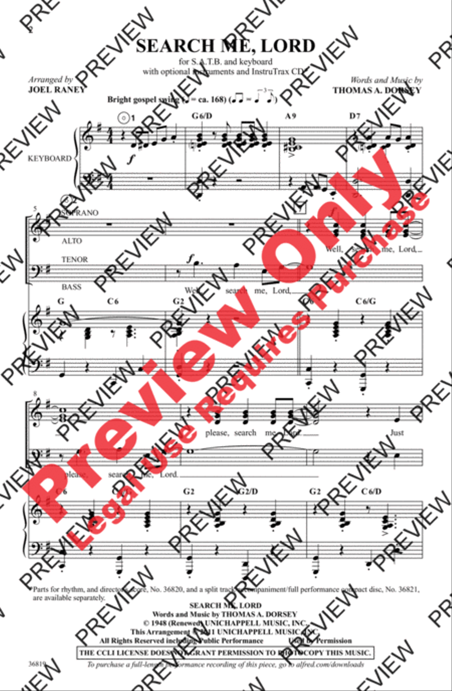Search Me, Lord 4-Part scores gallery preview page 2