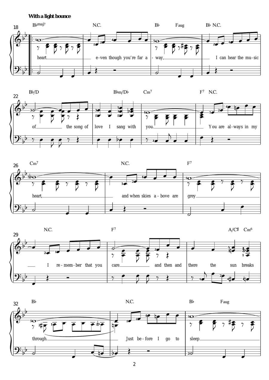 Always In My Heart Voice scores gallery preview page 2