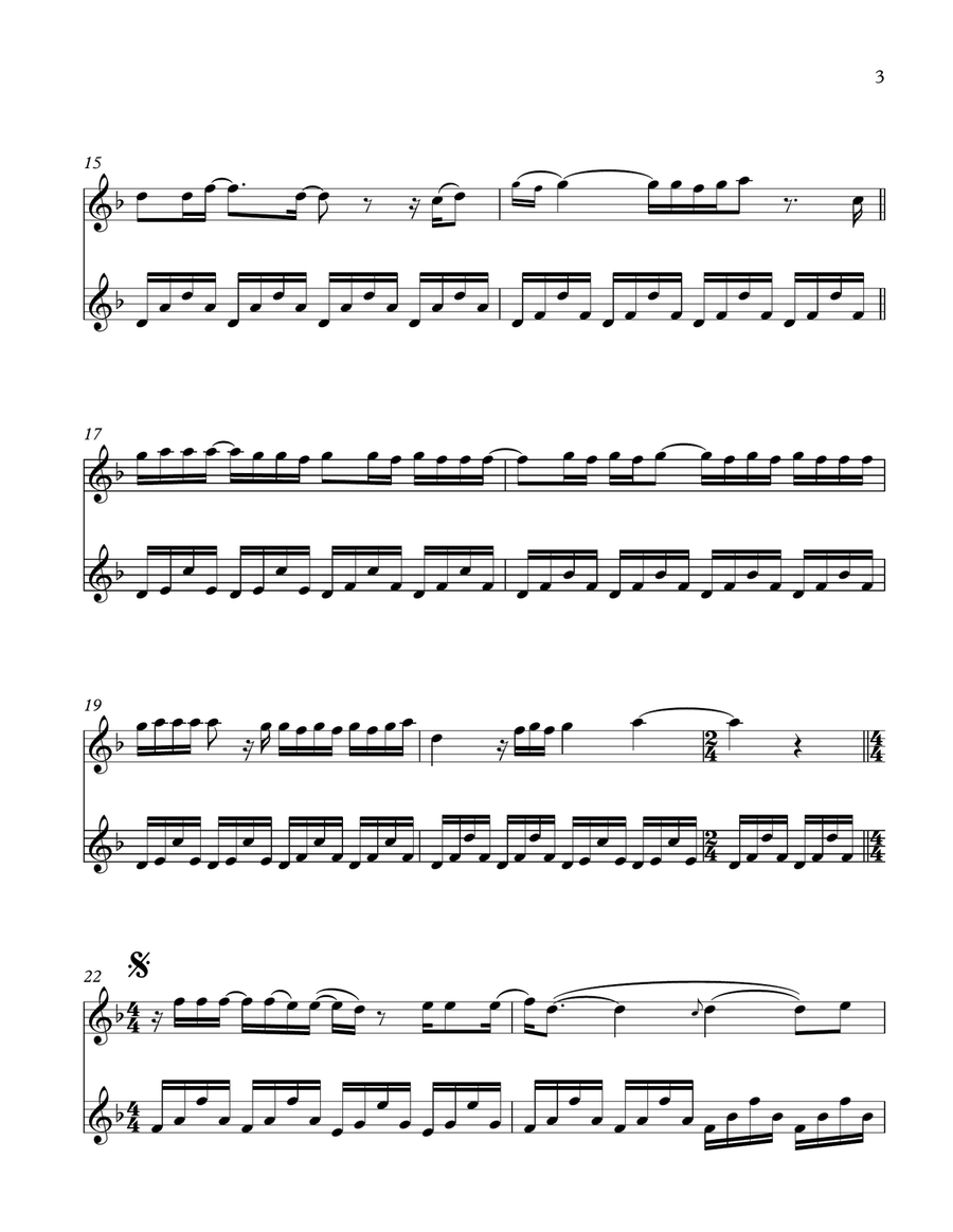 Someone Like You Flute Duet scores gallery preview page 4