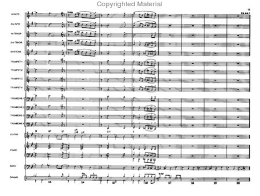 Blue Hue Jazz Ensemble scores gallery preview page 15