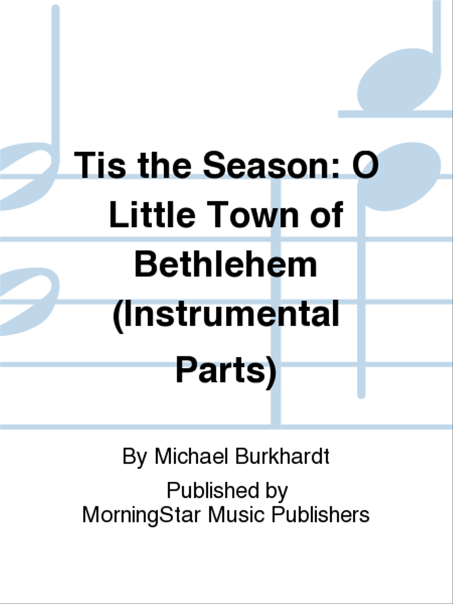 Tis the Season: O Little Town of Bethlehem (Instrumental Parts) Tenor Voice scores gallery preview page 1