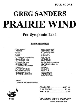 Book cover for Prairie Wind