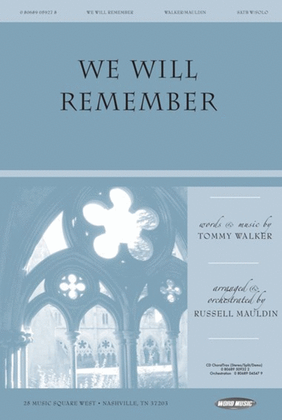 Book cover for We Will Remember - Anthem