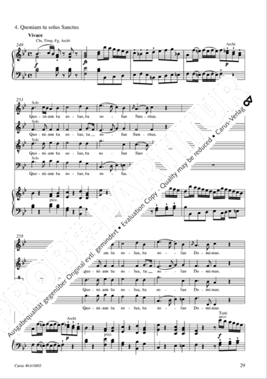 Theresienmesse in B 4-Part scores gallery preview page 30