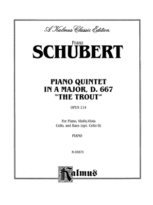 Book cover for Schubert: "The Trout" Quintet, Op. 114
