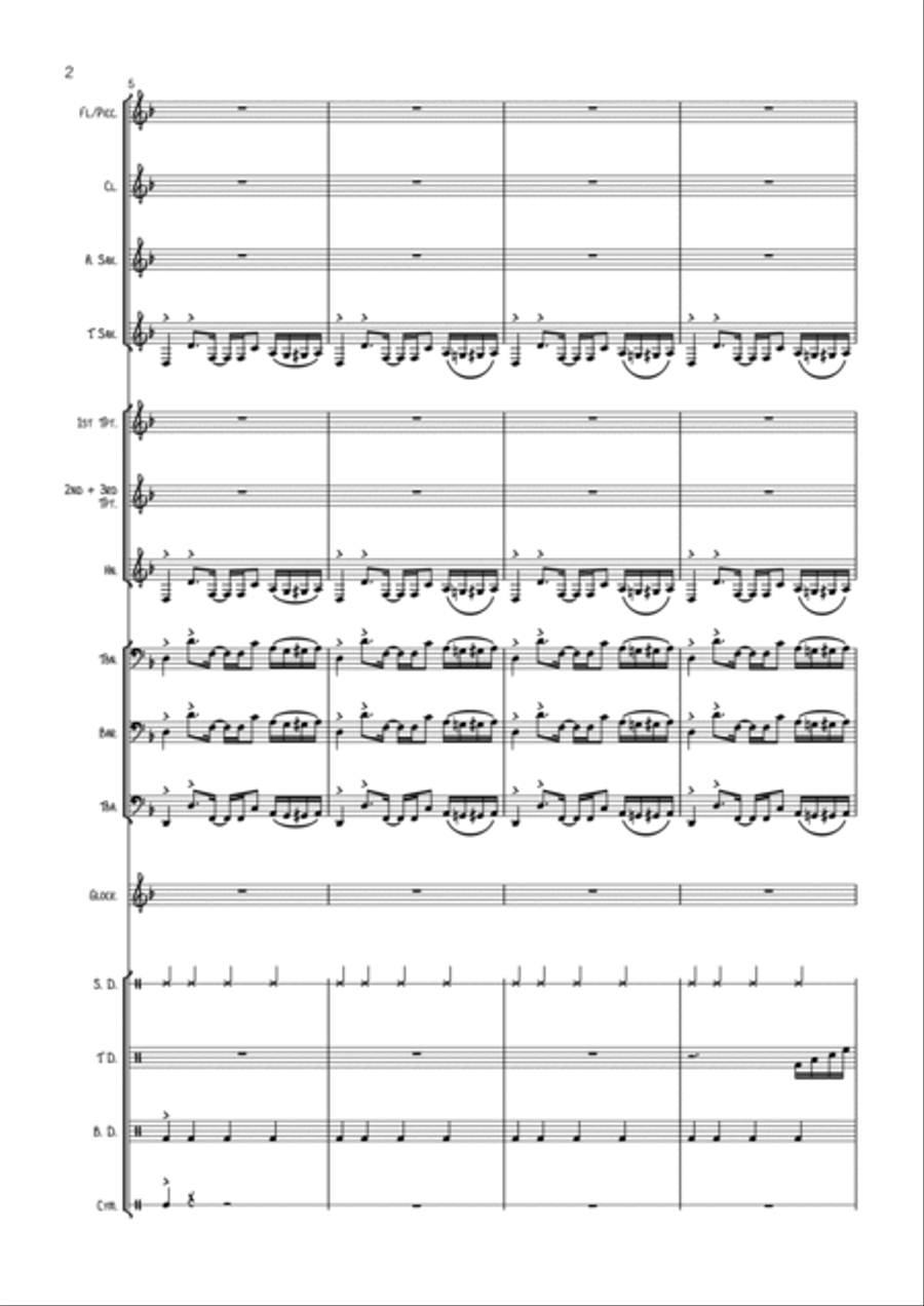 Sax-A-Boom Marching Band scores gallery preview page 2