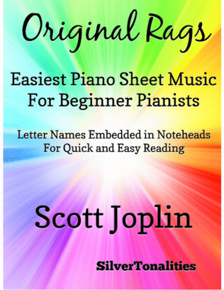 Book cover for Original Rags Easiest Piano Sheet Music for Beginner Pianists