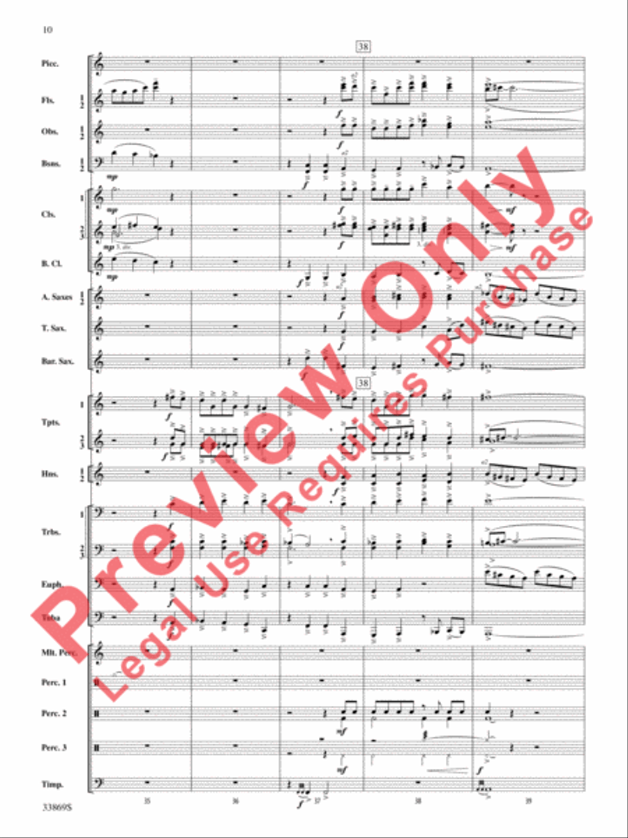 Mt. Everest Concert Band scores gallery preview page 11