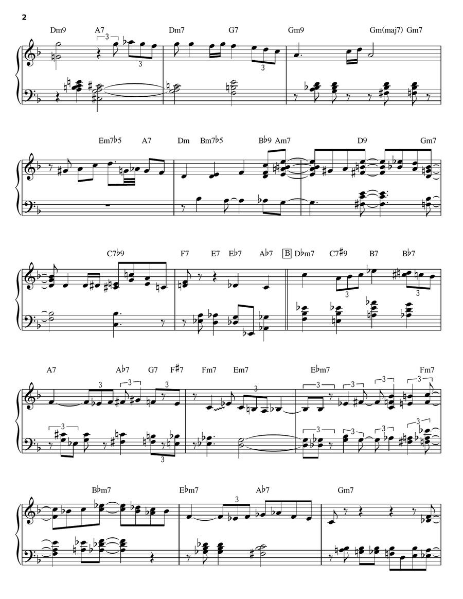 In A Sentimental Mood In A Sentimental Mood Piano Solo scores gallery preview page 2