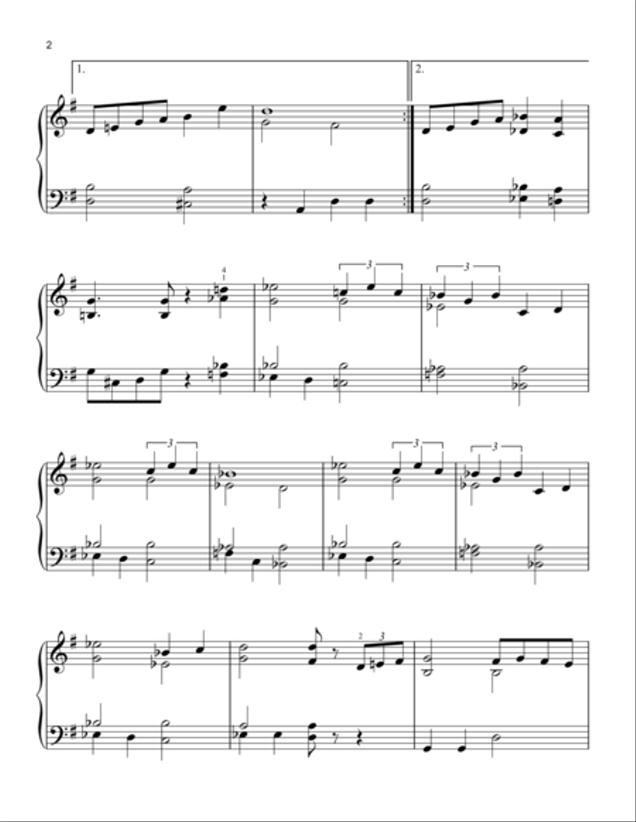 Dream A Little Dream Of Me Easy Piano scores gallery preview page 2