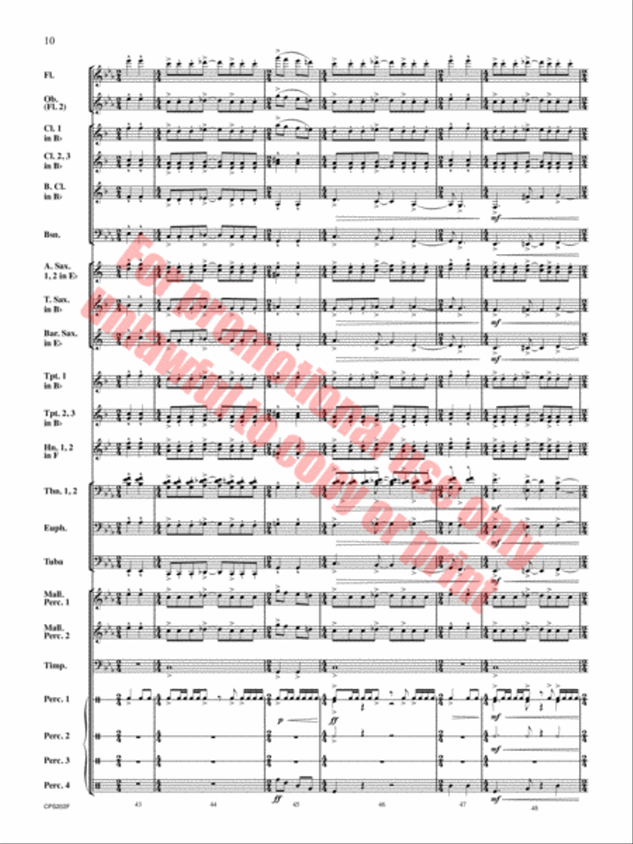 Brain Waves Concert Band scores gallery preview page 11