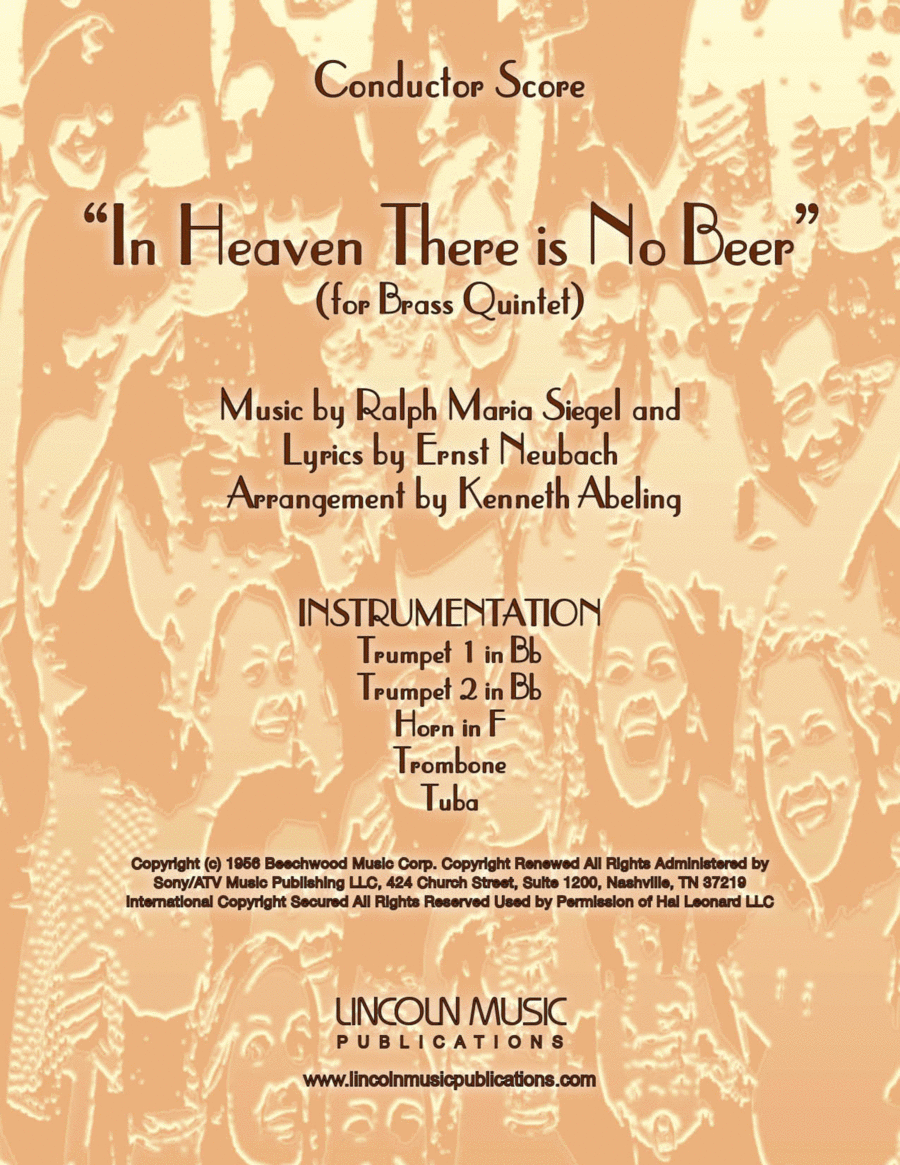 In Heaven There Is No Beer Brass Ensemble scores gallery preview page 1