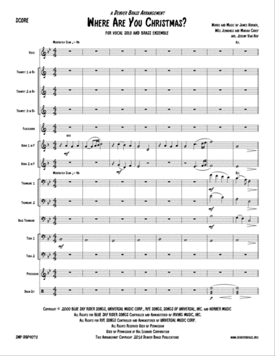 Where Are You Christmas? High Voice scores gallery preview page 1