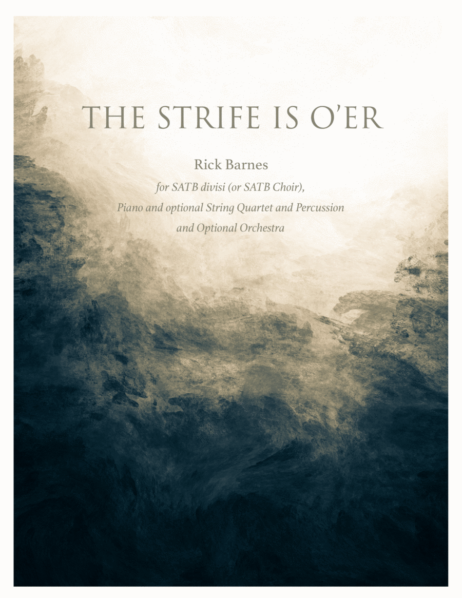 Book cover for The Strife is O'er (Octavo)