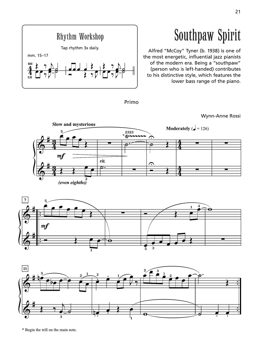 Southpaw Spirit - Piano Duet (1 Piano, 4 Hands) 1 Piano, 4-Hands scores gallery preview page 2