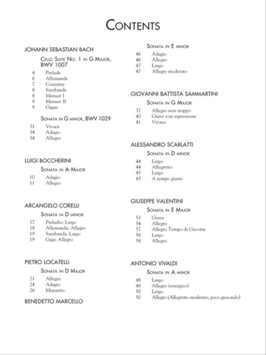 The Baroque Cello Collection Cello scores gallery preview page 2