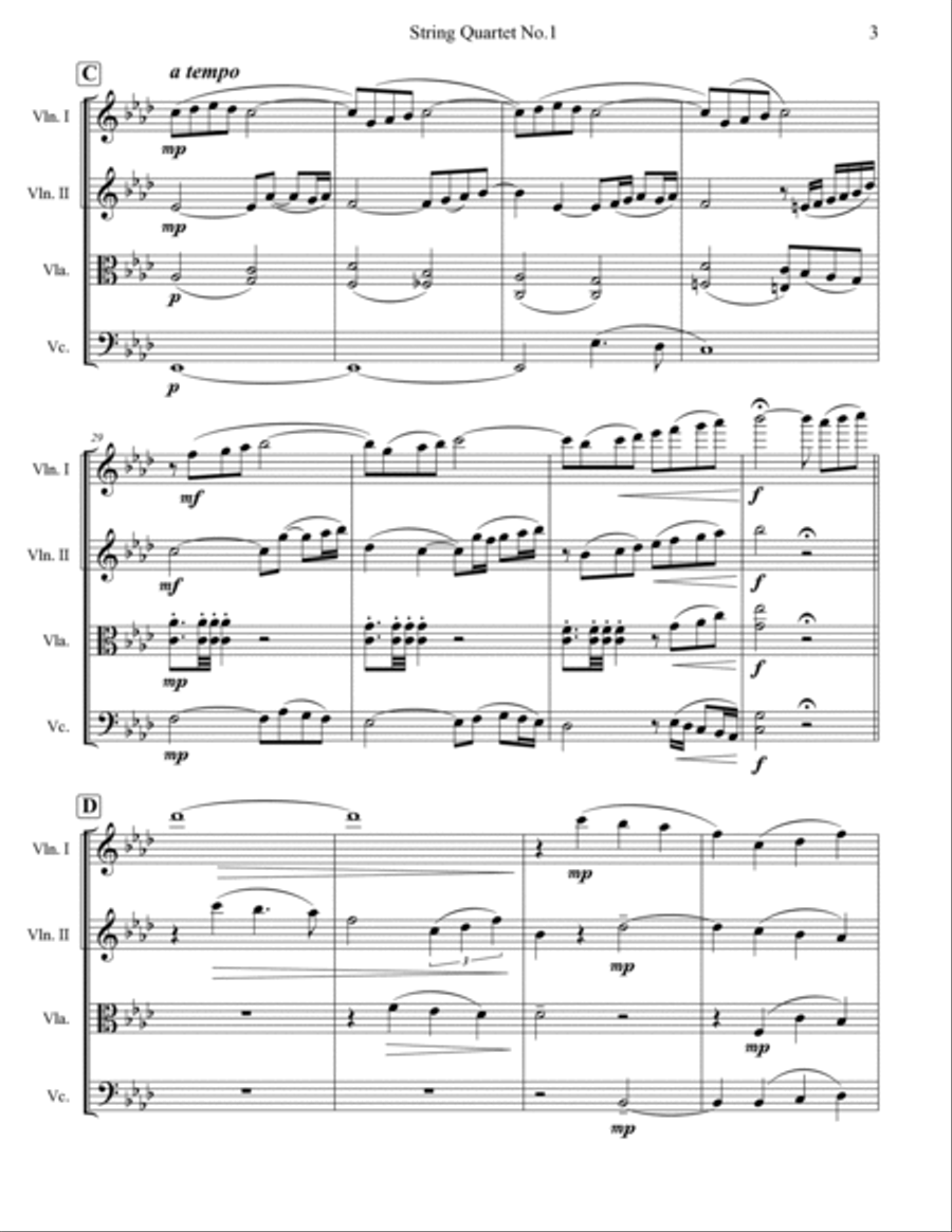 String Quartet No.1 String Quartet scores gallery preview page 5