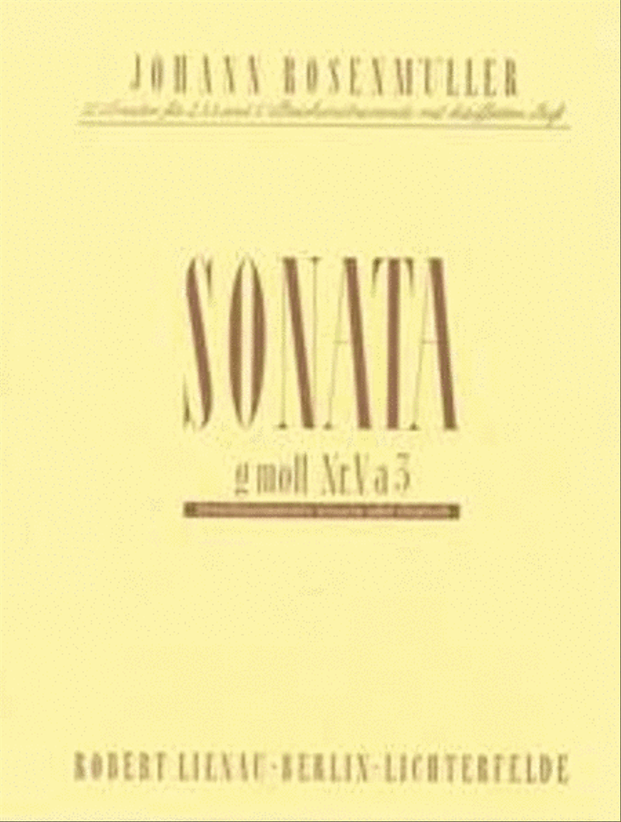 Sonata 5 g-Moll a 3 Score scores gallery preview page 1