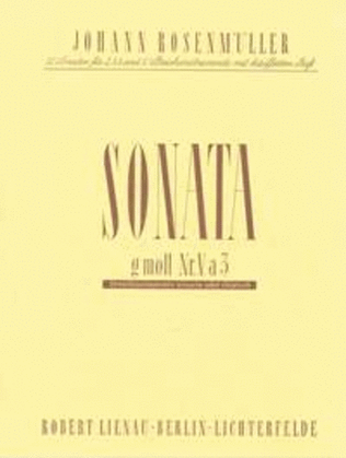 Sonata 5 g-Moll a 3