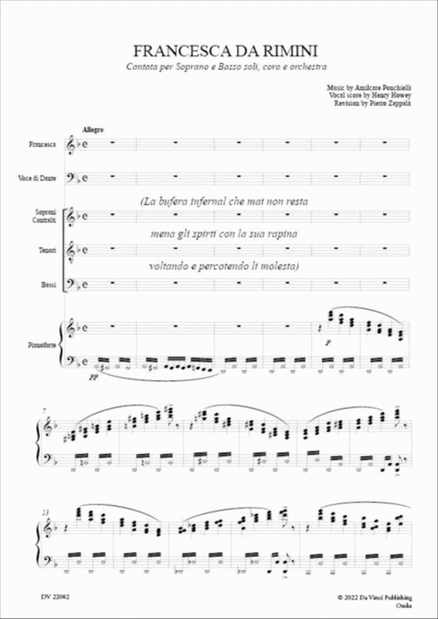 Francesca da Rimini, Cantata Voice scores gallery preview page 2