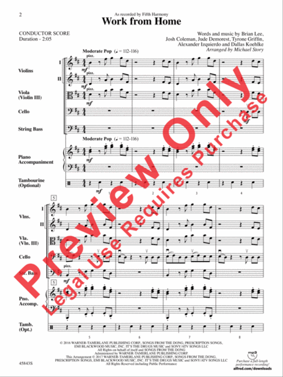 Work from Home String Orchestra scores gallery preview page 3