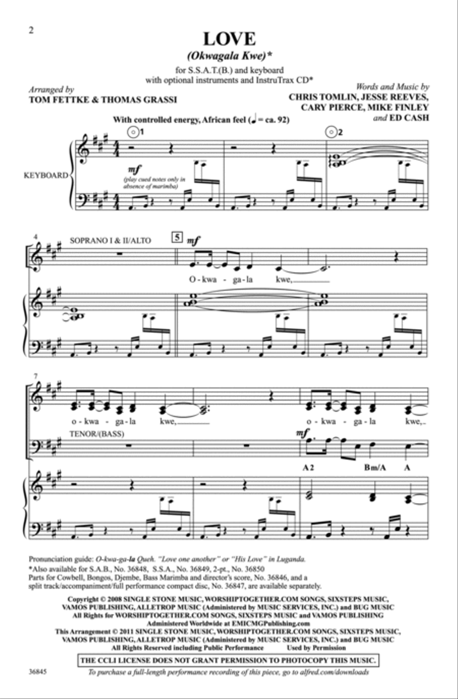 Love Choir scores gallery preview page 2